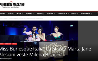 Miss Burlesque Italia: La Stilista Marta Jane Alesiani veste Milena Bisacco