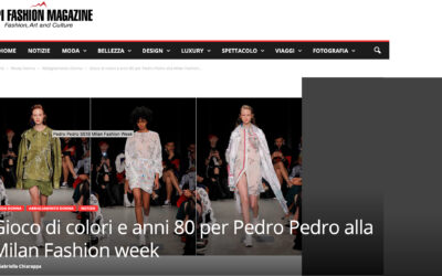 Gioco di colori e anni 80 per Pedro Pedro alla Milan Fashion week