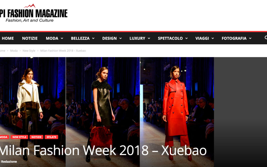 Milan Fashion Week 2018 – Xuebao